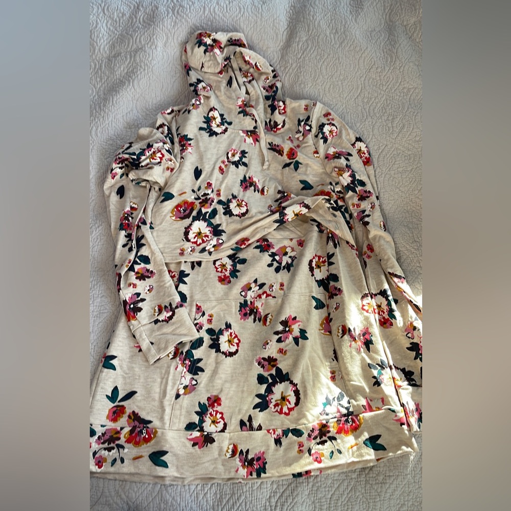 Latched Mama Floral Nursing Hoodie